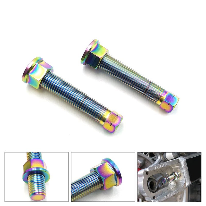 PROOTOM Motorcycle Titanium Alloy Chain Adjuster Bolt 1 Pair M8*1.25 Motocross for CRF WRF YZF KXF RMZ Dirt Bike (M8 Phantom) - Image 5